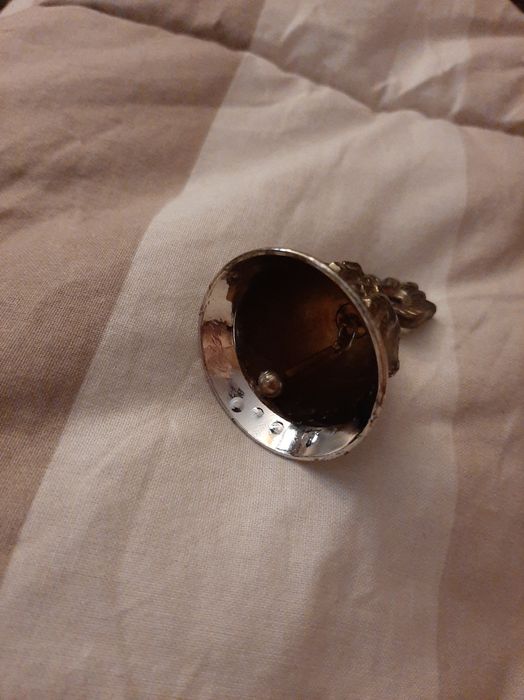 Campainha Vintage de mesa feita à mão de latão