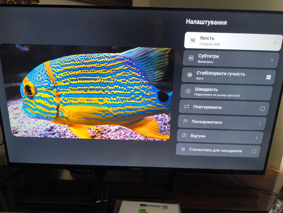 Led телевізор Xiaomi mi tv a2 43 4K Ultra HD Dolby Atmos