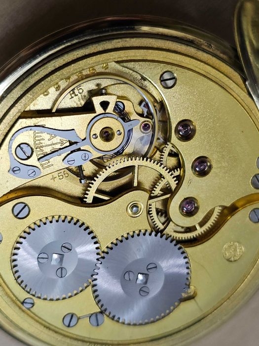 IWC Schaffhausen 51,00mm złoty 14k z 1929 roku + dewizka + pudełko