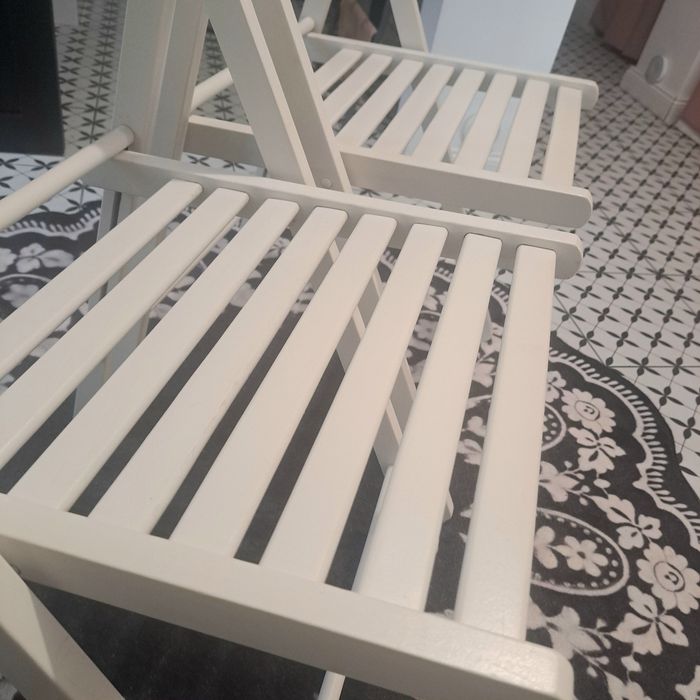 FROSVI krzesło składane białe ikea
