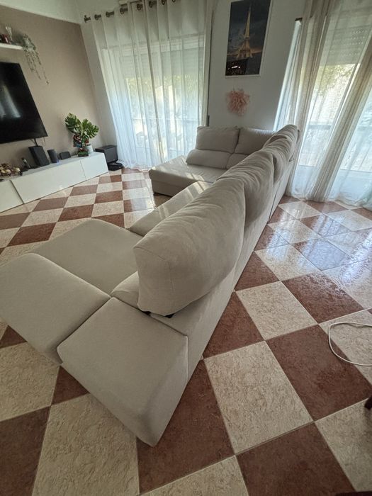 Sofá com 2 chaise Longues
