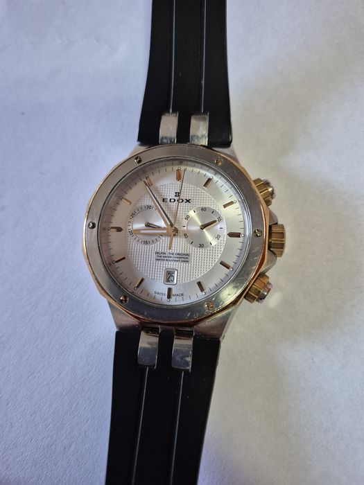 Zegarek męski edox delfin 10110 chronograph