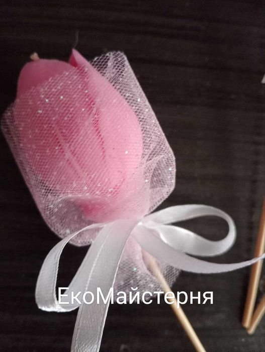 Восковые свечи Тюльпан. Ромашка.