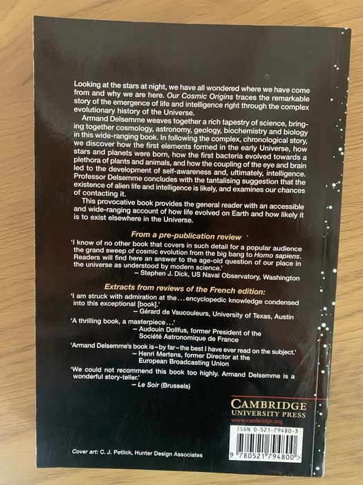 Livro “Our Cosmis Origins”
