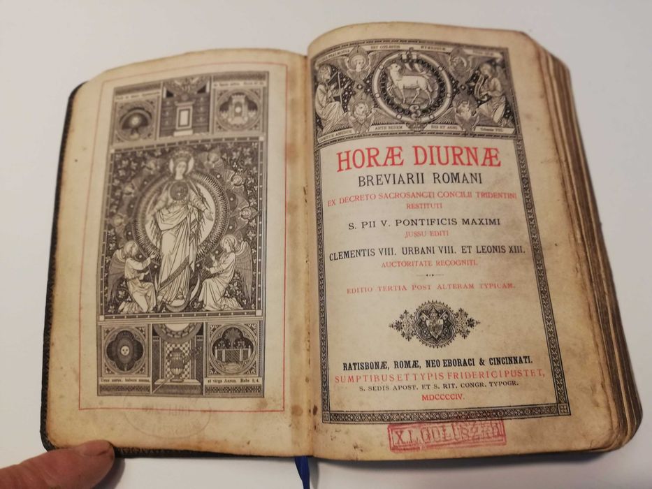 Horae Diurnae. Breviarii Romani, 1903r.