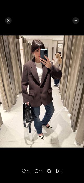 Вовняний жакет /пальто від Zara