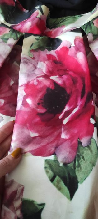 Сукня з великими червоними квітами, плаття, платье красное