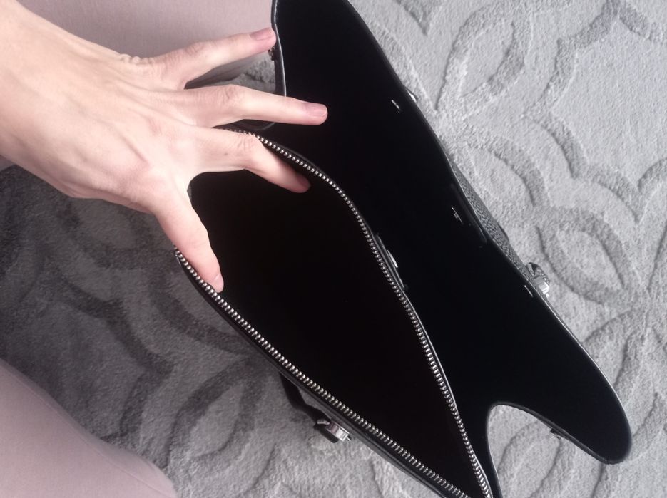 Torebka Tommy Hilfiger czarna duża oryginalna shopper