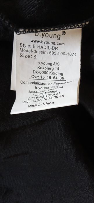 b.young,nowa,czarna, letnia sukienka S/M