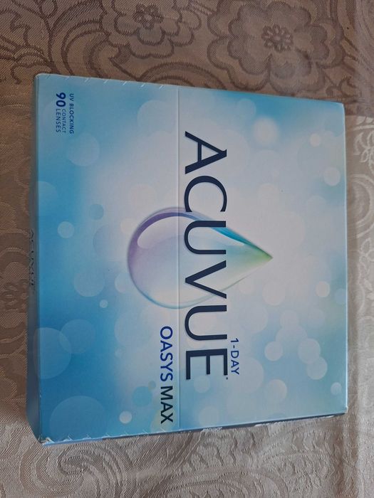Soczewki ACUVUE OASYS Max 1 Day 90 szt BC 8,5 moc -0,75