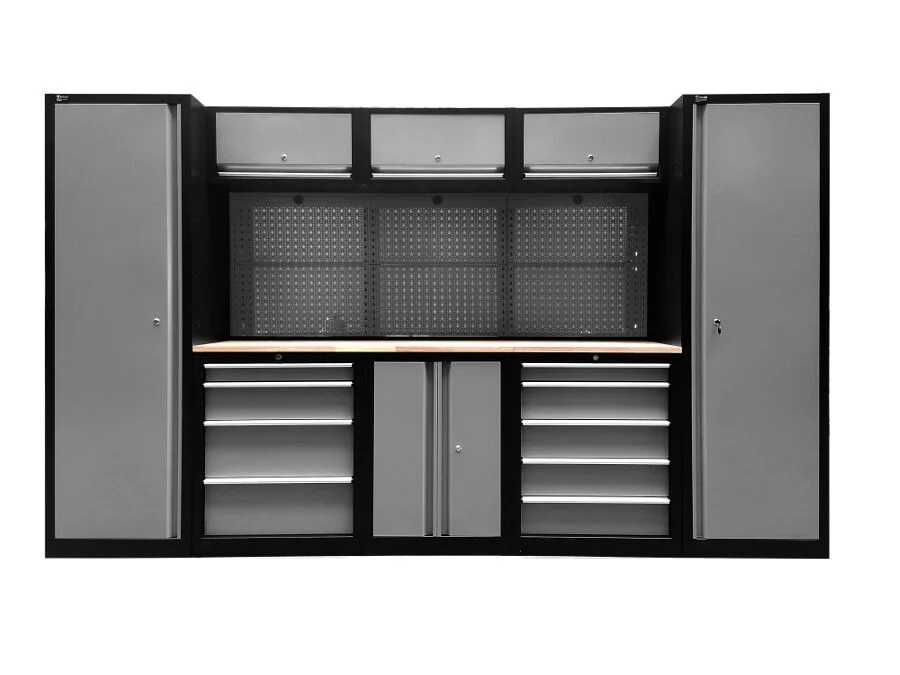 ZESTAW PREMIUM Meble garażowe warsztatowe szafa wózek narzędziowy