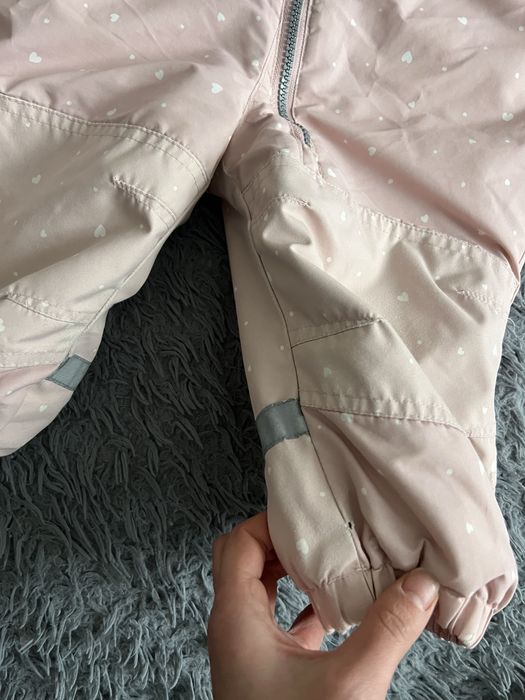 Комбінезон HM 80-86 р на дівчинку рожевий, на флісі , комбинезон