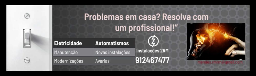 Eletricista Profissional 25 anos experiencia… "Instalações 2RM"