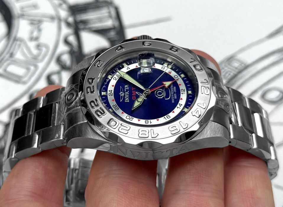 Годинник Invicta 5124 Pro Diver Master of Ocean 44 mm. GMT 200 MT