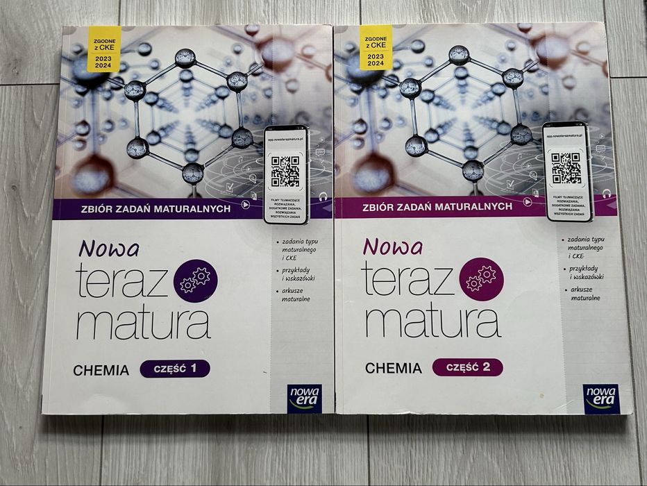 zbiór zadań maturalnych nowa teraz matura chemia część 1 i 2 nowa era