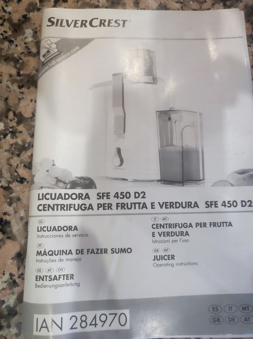 Vendo máquina de fazer sumos silvercrest