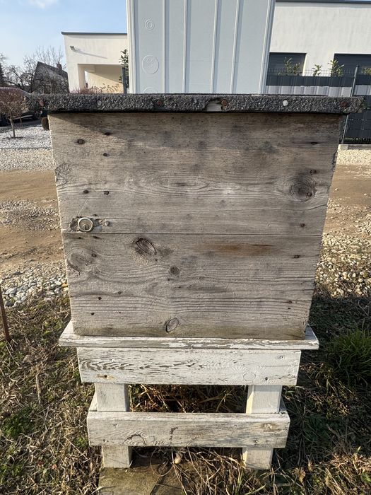 Skrzynka elektryczna budowlana drewniana samoróbka + kabel 2m