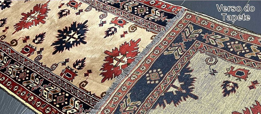 Tapete/Passadeira Oriental ZIEGLER, original do Paquistão, elaborado em lã sobre algodão, dimensões de 273cm x 86 cm
