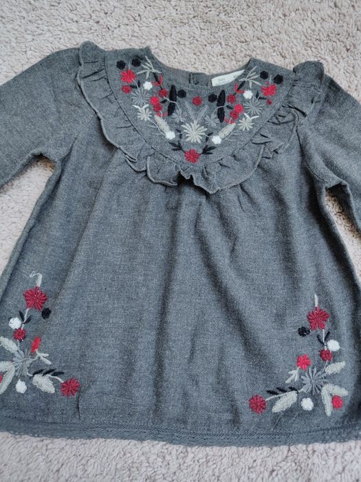 Bluzka z haftem Zara rozm. 92 idealny stan