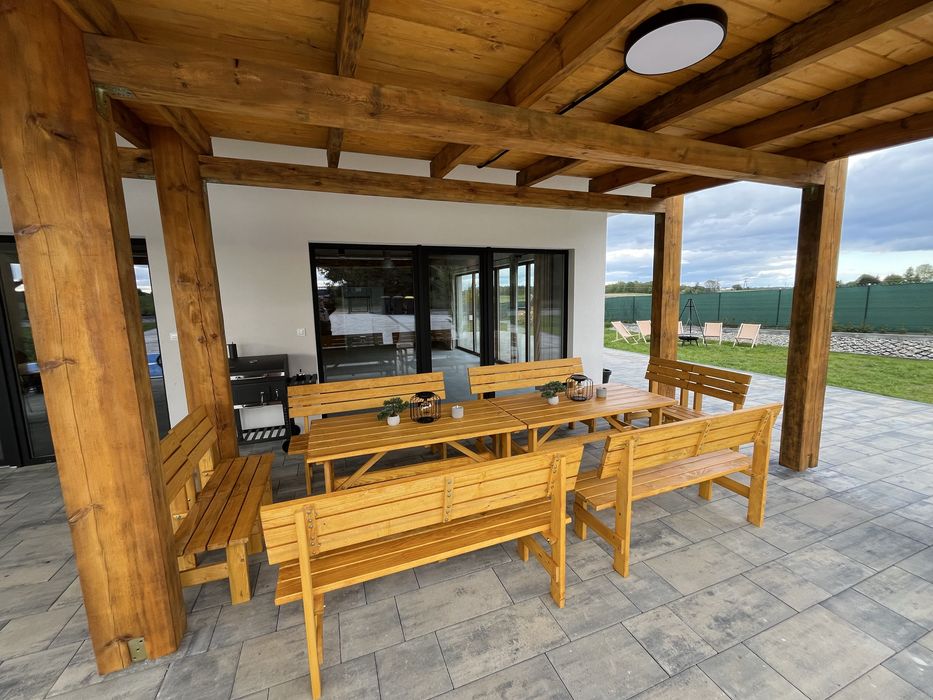 DOM DUŻY nad jeziorem Balia z jacuzzi Sauna