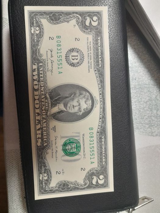 2 долара США редкая купюра