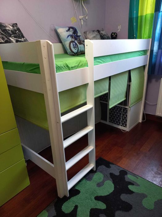 Łóżeczko łóżko z antresolą 180x80 dziecięce