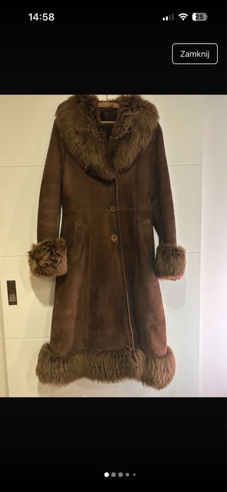 Płaszcz zimowy brązowy