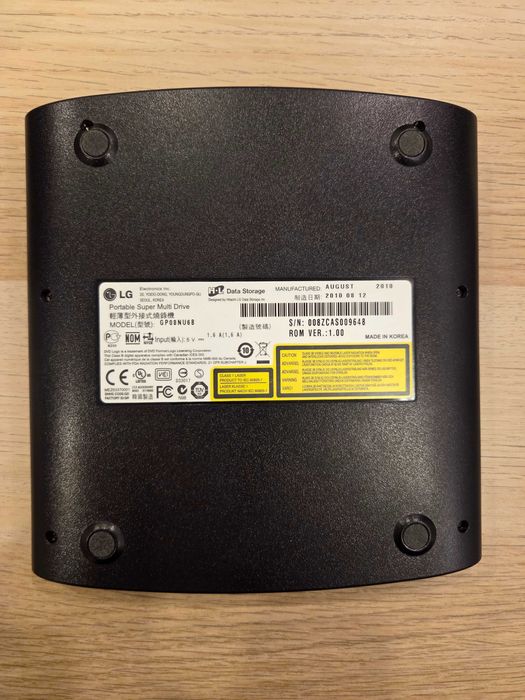 Leitor/Gravador CD/DVD-RW USB LG externo