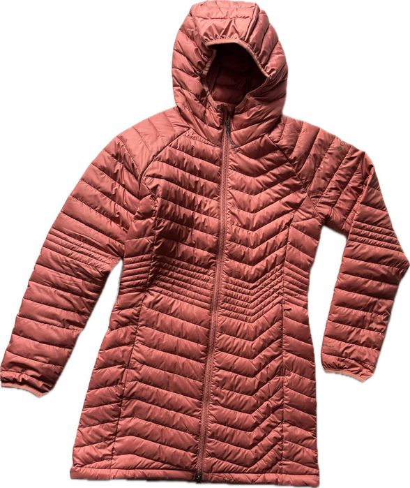 COLUMBIA ROZ.M Omni Heat ,pikowana kurtka dłuższa damska