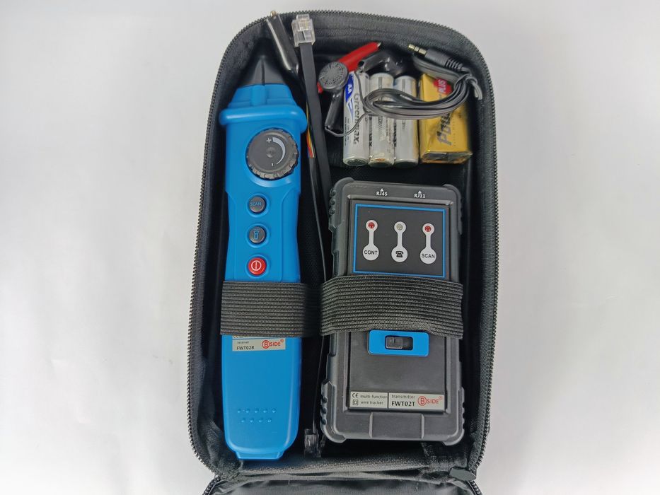 Szukacz Kabli Tester Sieciowy BSIDE FWT02 RJ45 RJ11 Etui Baterie Nowy