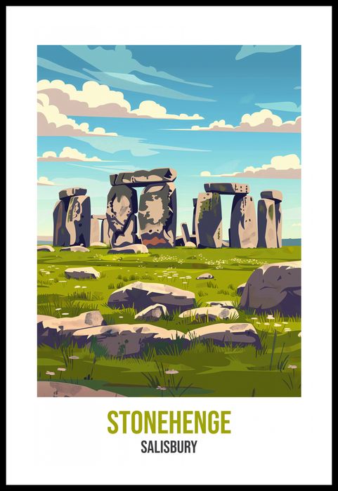 Plakat 53x81cm Stonehenge