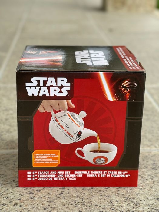 Conjunto de Bule e Caneca BB-8 Star Wars - Novo na Caixa!