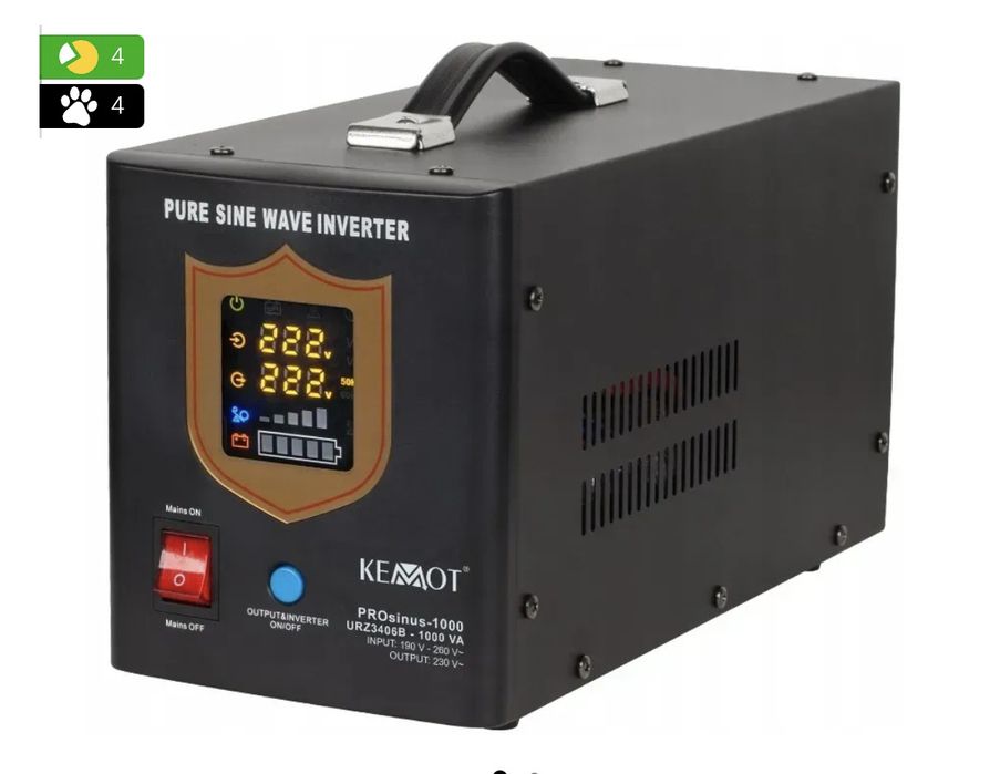 Инвертор KEMOT PROsinus-1000 700W URZ3406B чистая синусоида