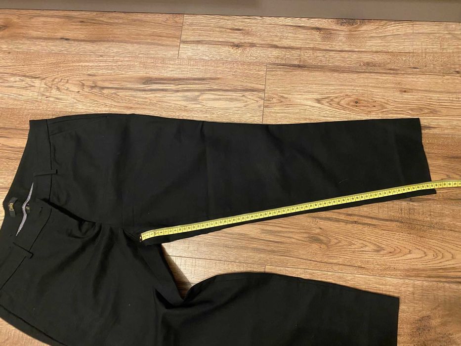 Czarne, eleganckie damskie spodnie, rozmiar L (12)