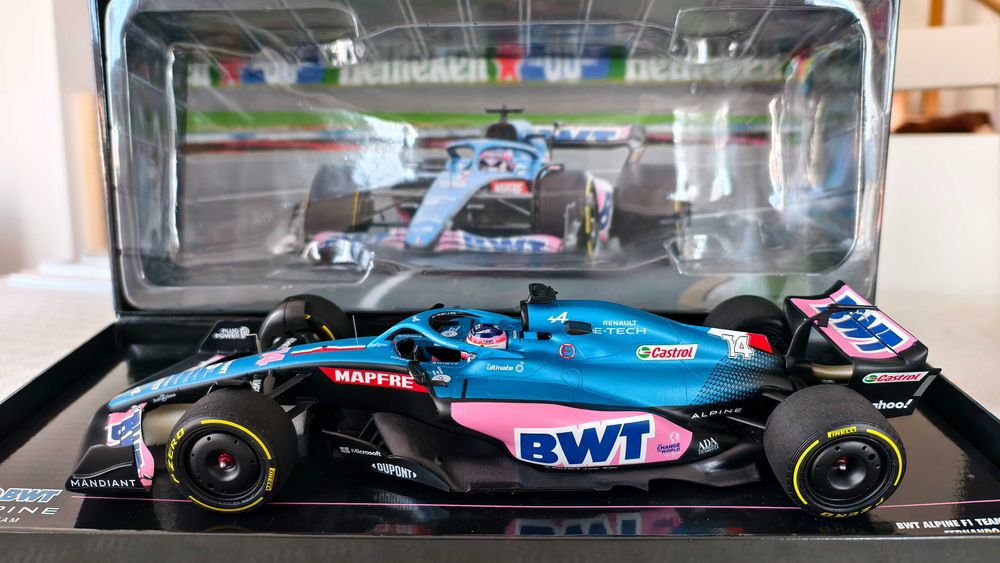 1:18 F1 Minichamps Alpine A522 #14 Fernando Alonso GP Austrália 2022