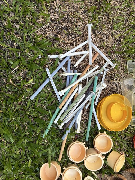 Comedouros, ninhos, poleiros e bebedouros