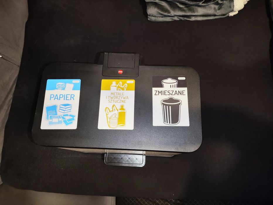 Kosz na śmieci 27l segregacja śmietnik 3x wiadro