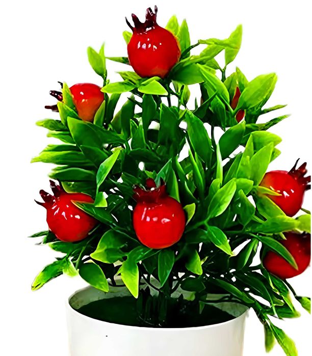 SZTUCZNE DRZEWKO GRANAT w doniczce ozdoba domu ogrodu roślina kwiat