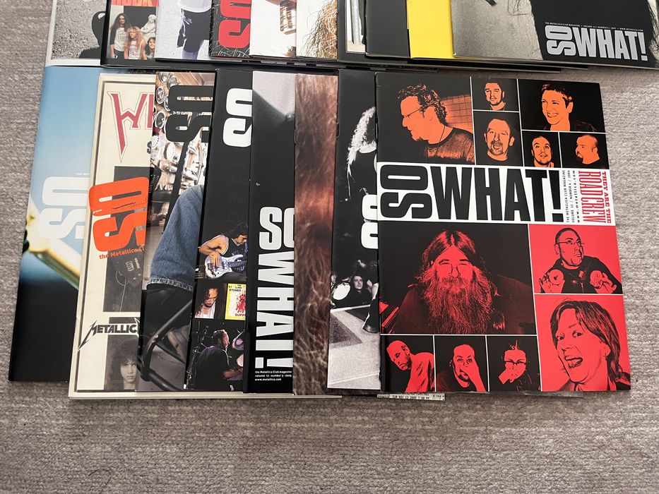 38 revistas So What! Revista oficial MetClub Metallica