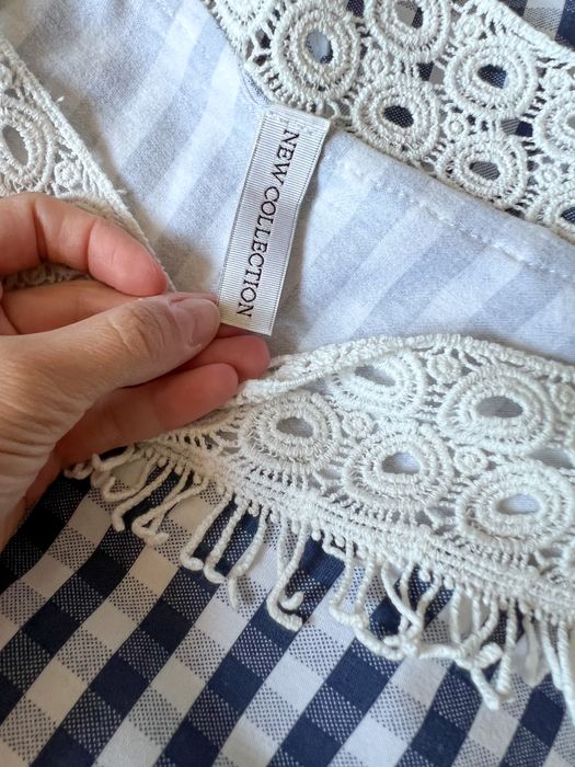 36(S) świetna sukienka w kratkę New Collection