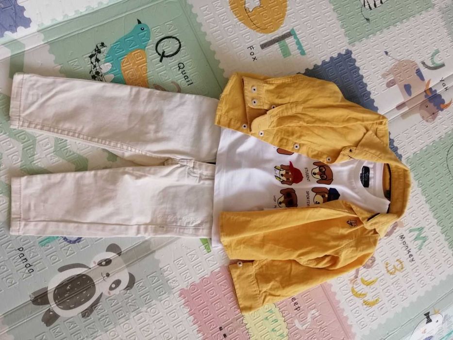 Футболка та сорочка + штани Harmont & Blaine 18-24 місяця