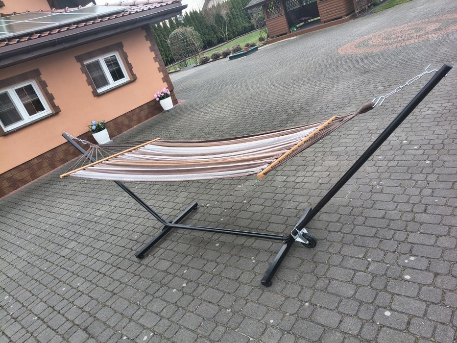 Hamak dwuosobowy ze stelażem