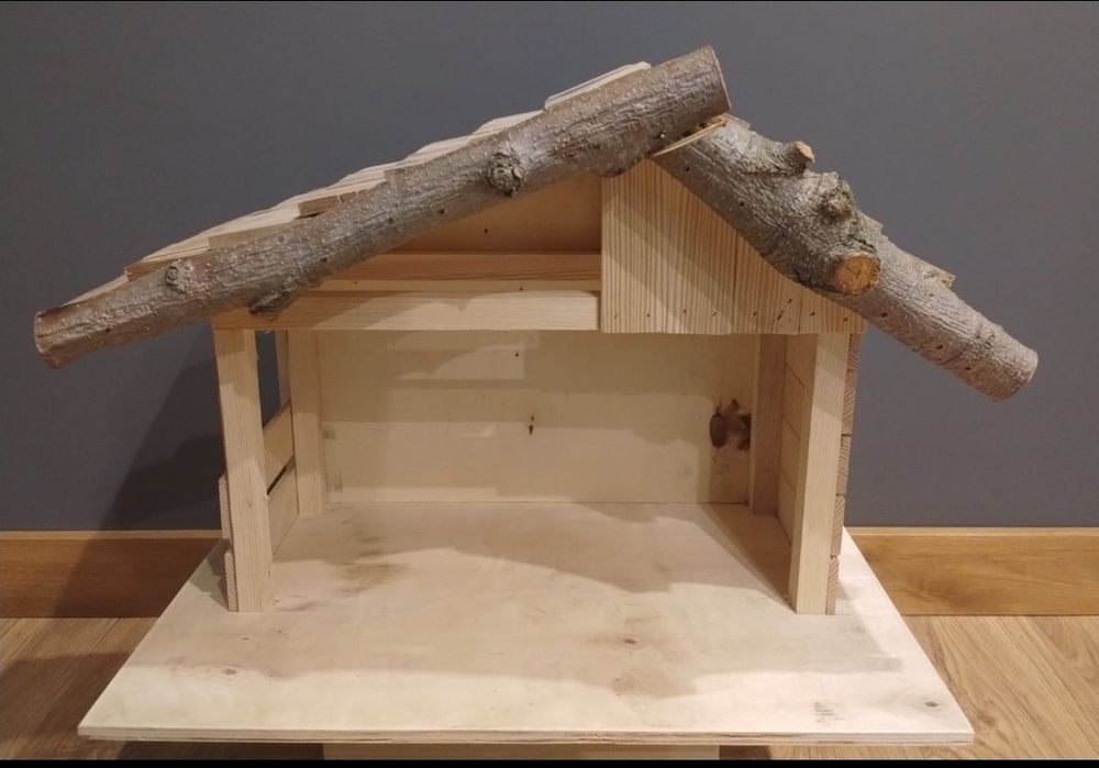 Szopka bożonarodzeniowa ręcznie robiona stajenka betlejka