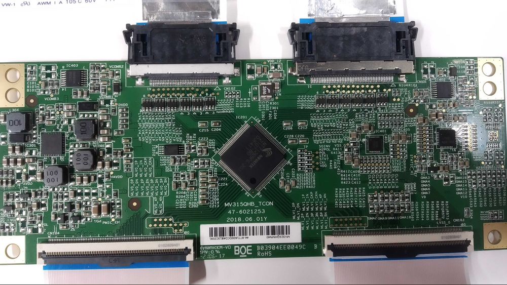 Placa T-Con para monitor LG 32QN600-B com cabos