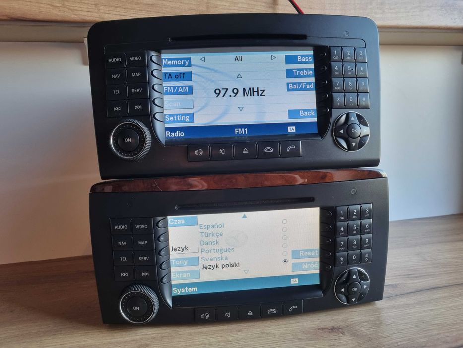Naprawa aktualizacja radio nawigacja mercedes comand aps ntg2 ml b c g