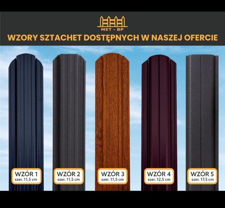 Sztachety metalowe panele producent montaż