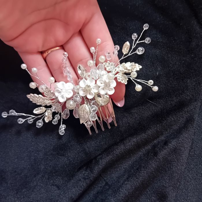 Komplet ozdób ślubnych do wlosow