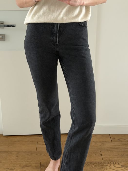 Прямі джинси Mango темно-сірі 36р