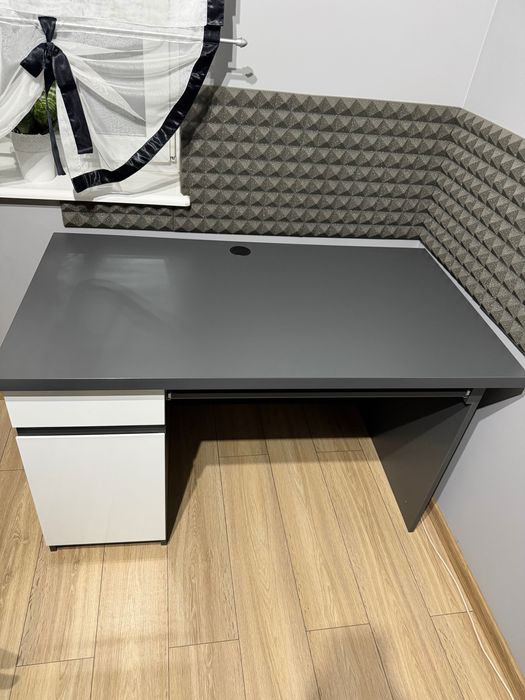 Biurko biały połysk i grafit okazja!!