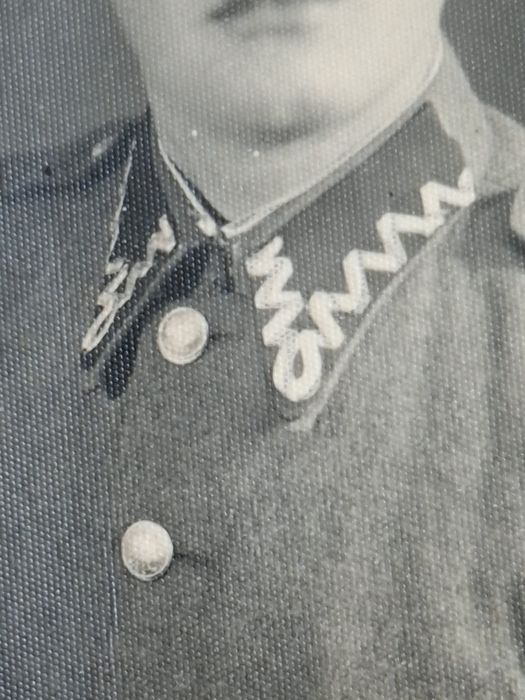 Zdjęcie żołnierza polskiego z dedykacją. Lata 40.